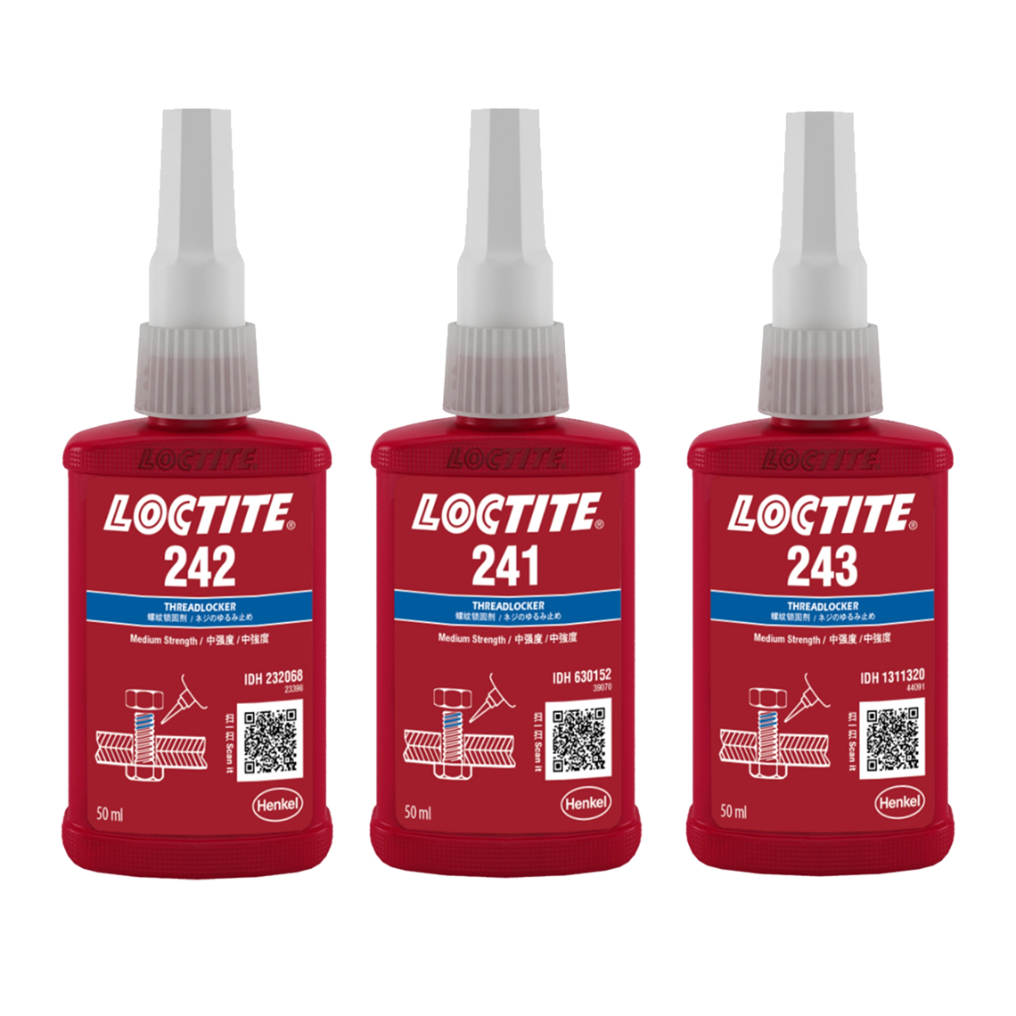 Wyw02 Loctite 243 Резьбовой фиксатор, высокотемпературный анаэробный клей, универсальный уплотнитель для металла