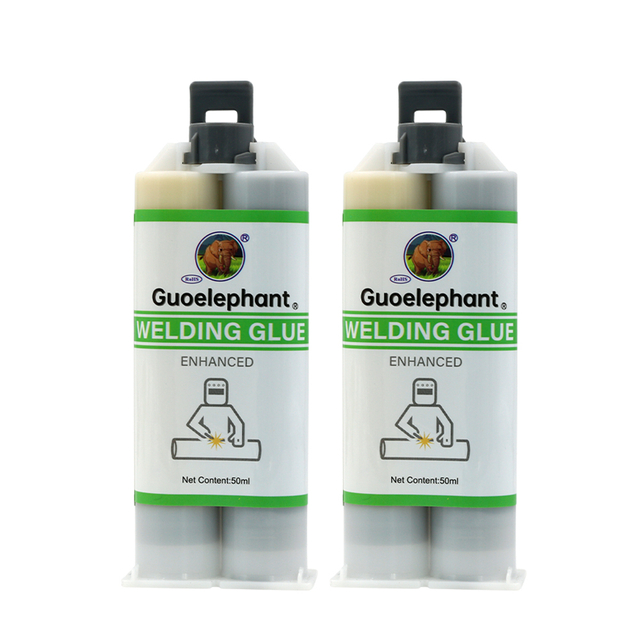 FM guoelephant Metal Epoxy Glue, 2 части тяжеломого холодного сварки для сварочной стали 50 мл