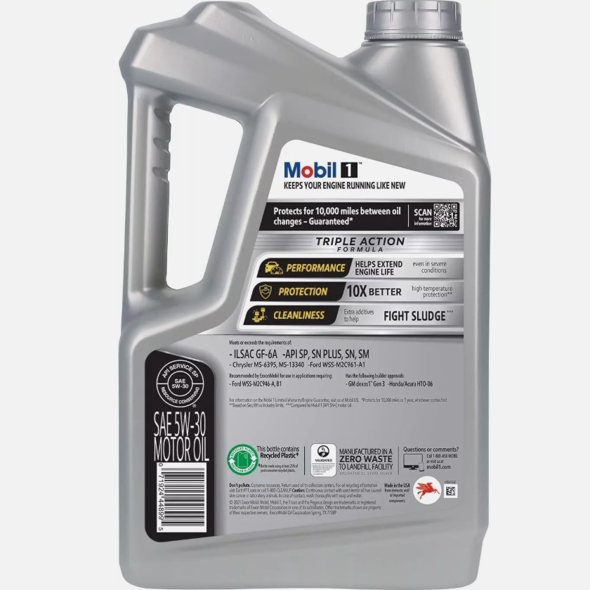 Zyq5 Mobil 1 Моторный масло 5W-30 Полный синтетический 4.73