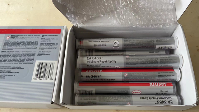 FM34 Loctite EA3463 Эпоксидная смола со стальным наполнением Эпоксидная ремонтная шпатлевка для замешивания эпоксидной смолы Эпоксидная смола